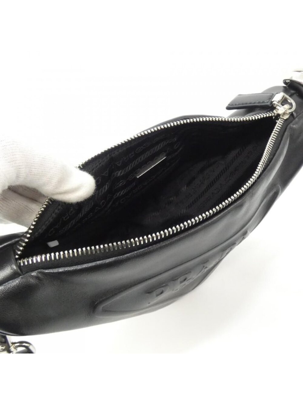 Prada Shoulder Bag Silver - Picture 7 of 7